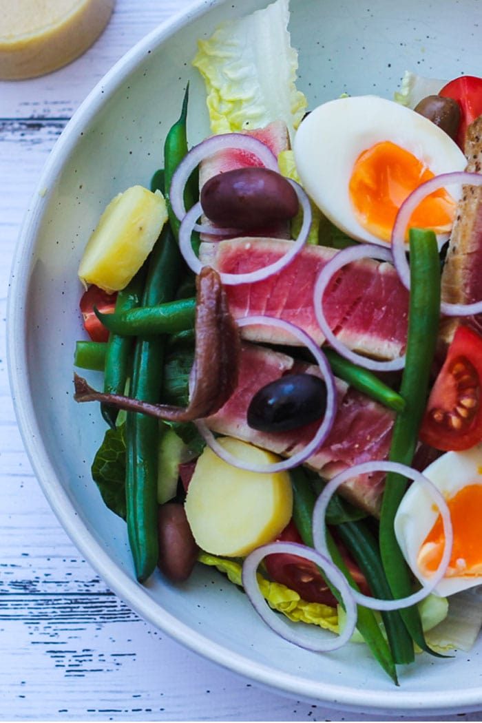 Classic Nicoise Salad Recipe with Fresh Tuna | Between2Kitchens
