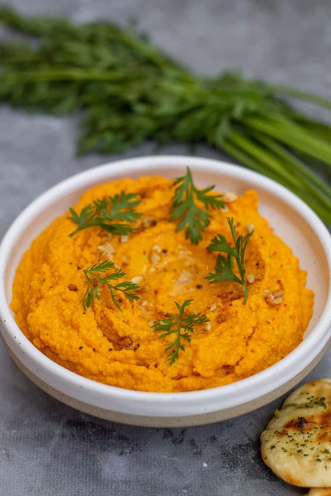 Carrot and Cashew Dip - Between2Kitchens