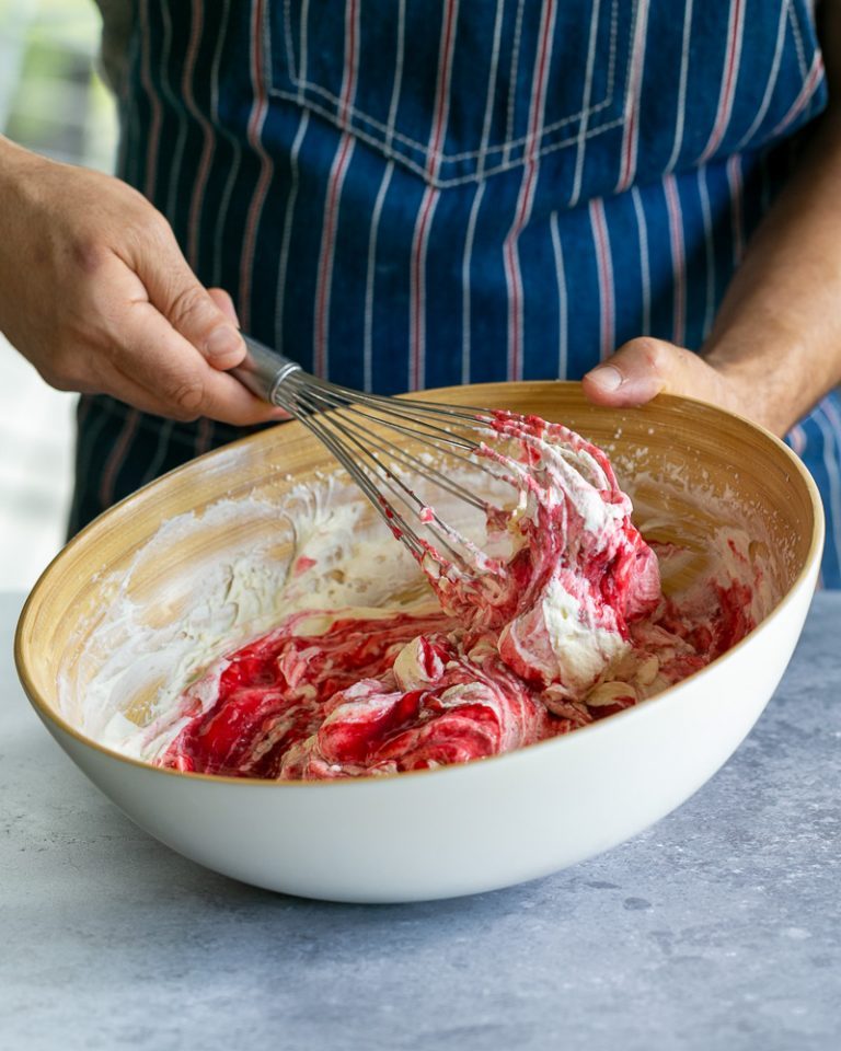 French Raspberry Charlotte Cake - Between2Kitchens