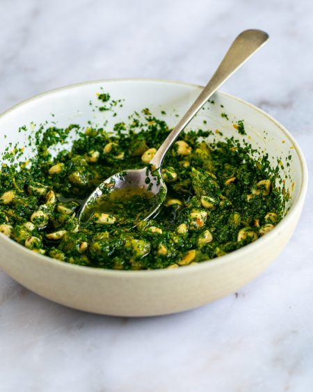 Roasted Parsnip with Orange and Hazelnut Gremolata - Between2Kitchens