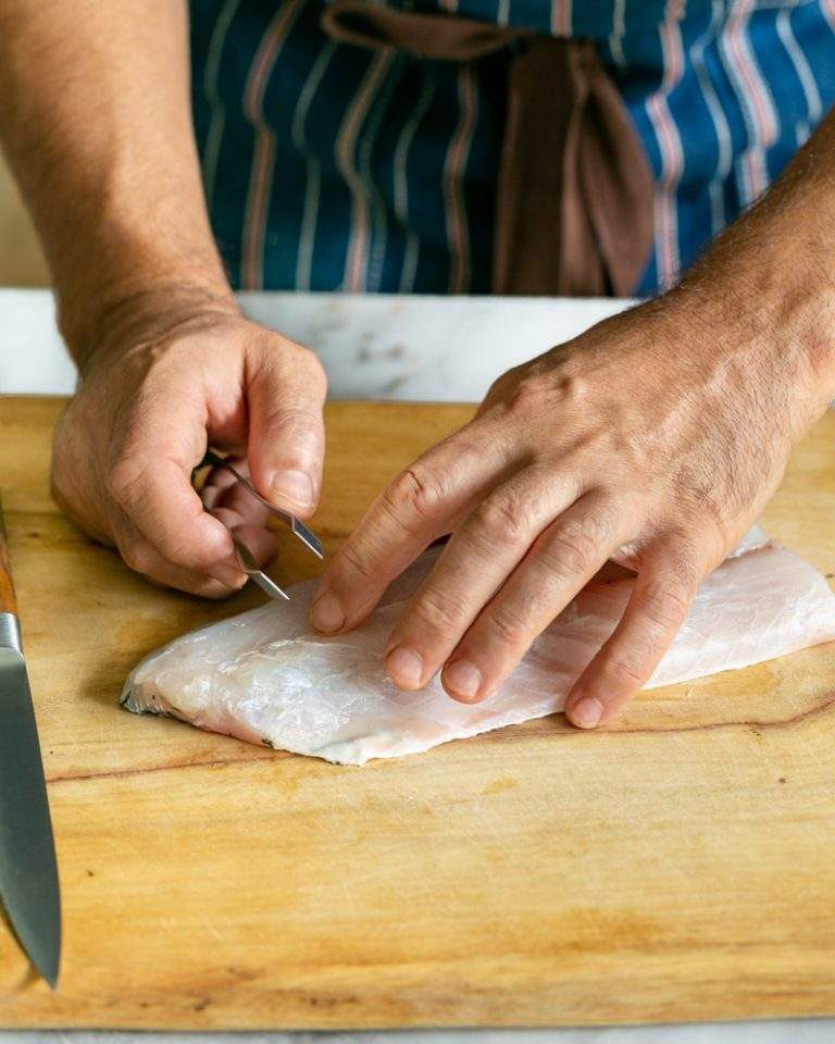 Pan Fried Barramundi Fillet With Seaweed Sauce - Between2Kitchens