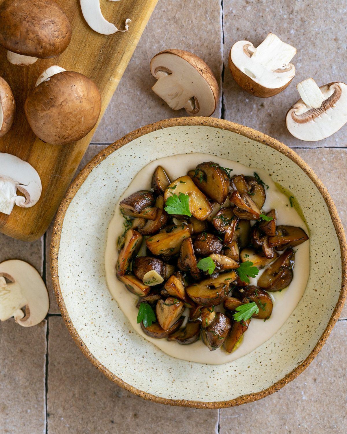 How to perfectly roast Chestnut Mushrooms Between2Kitchens